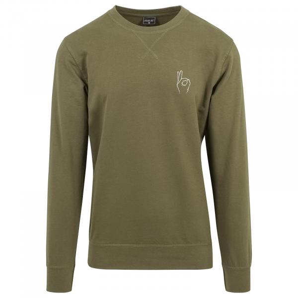 Mikina Urban Classics Easy Sign Crewneck Olive L