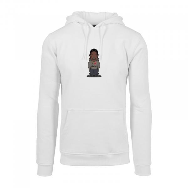 Mikina Urban Classics Texas Sketch Hoodie White XS