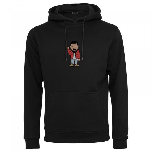 Mikina Urban Classics Kanada Sketch Hoodie Black S