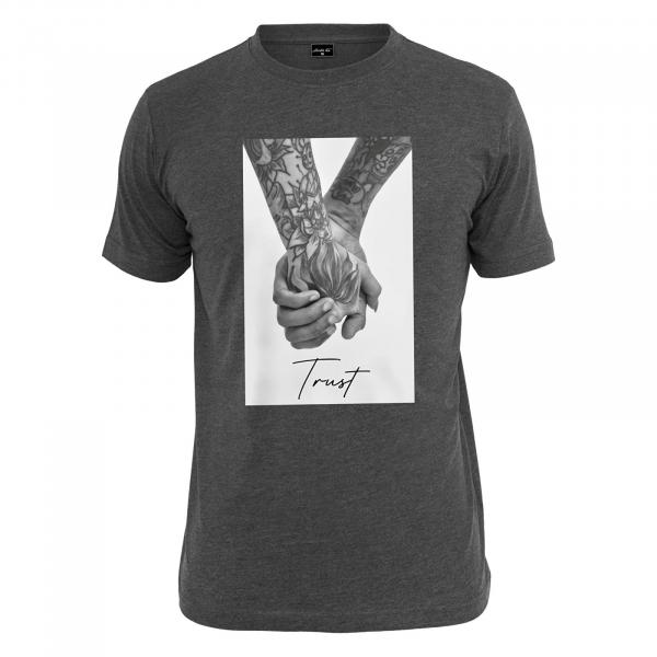Tričko Urban Classics Trust 2.0 Tee Charcoal XS