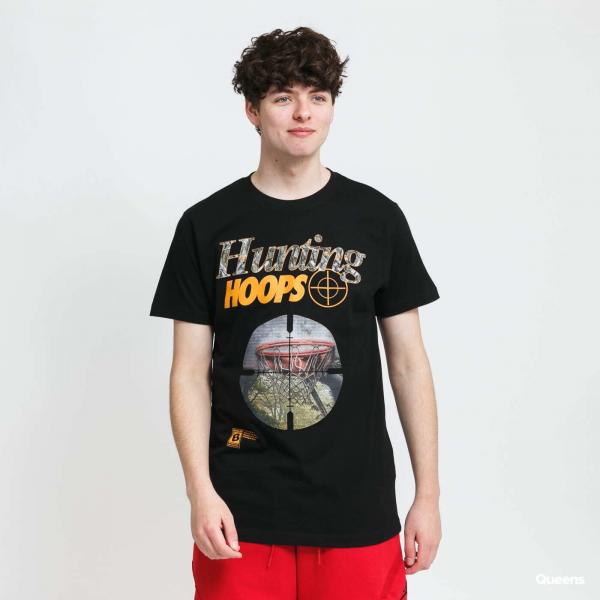 Tričko Urban Classics Hunting Hoops Tee Black XS