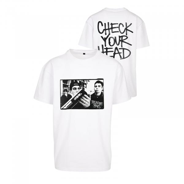 Tričko Urban Classics Beastie Boys Check your Head Oversize Tee White XS
