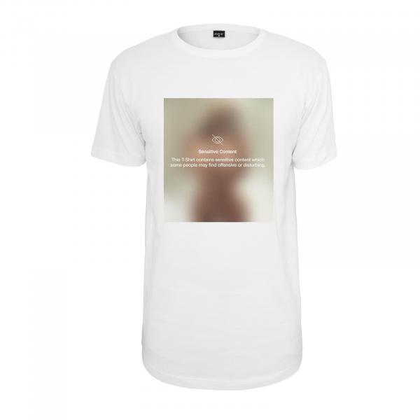 Tričko Urban Classics Sensitive Content Tee White L