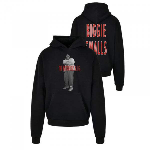 Mikina Urban Classics Biggie Smalls Concrete Heavy Oversize Hoody Black XS