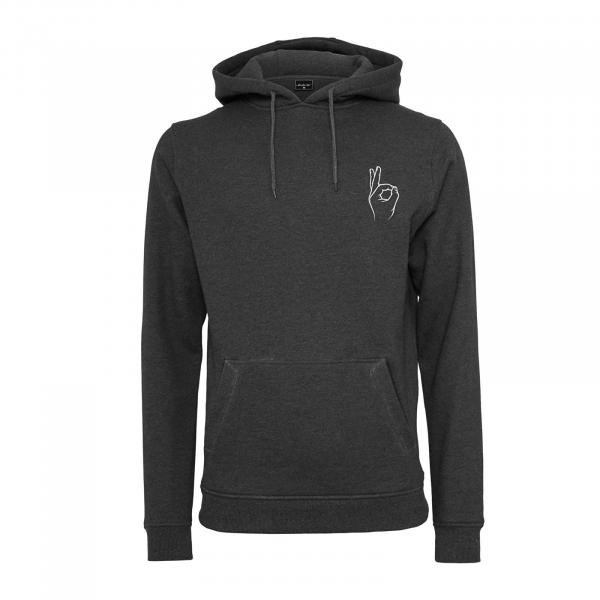 Mikina Urban Classics Easy Sign Hoody Charcoal M