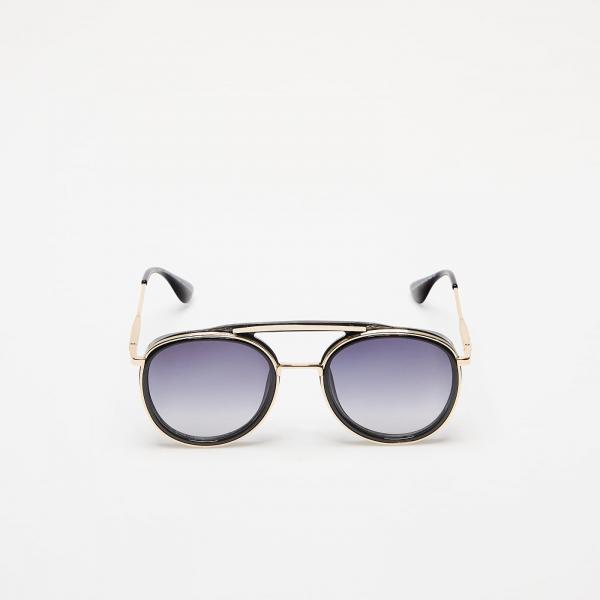 Sluneční brýle Urban Classics Sunglasses Ibiza With Chain Black/ Gold Universal