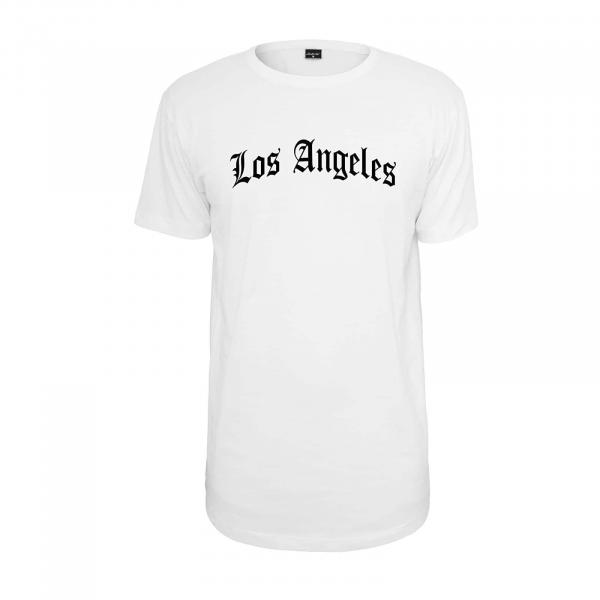 Tričko Urban Classics Los Angeles Wording Tee White XL