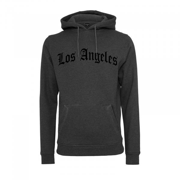 Mikina Urban Classics Los Angeles Wording Hoody Charcoal L