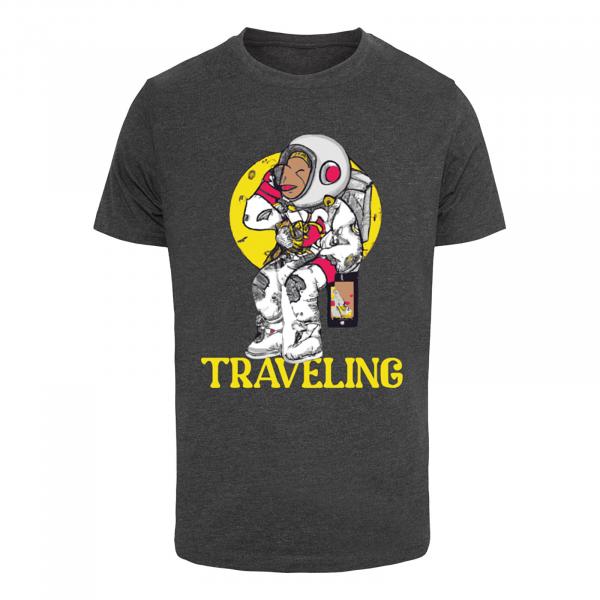 Tričko Urban Classics Traveling Tee Charcoal S