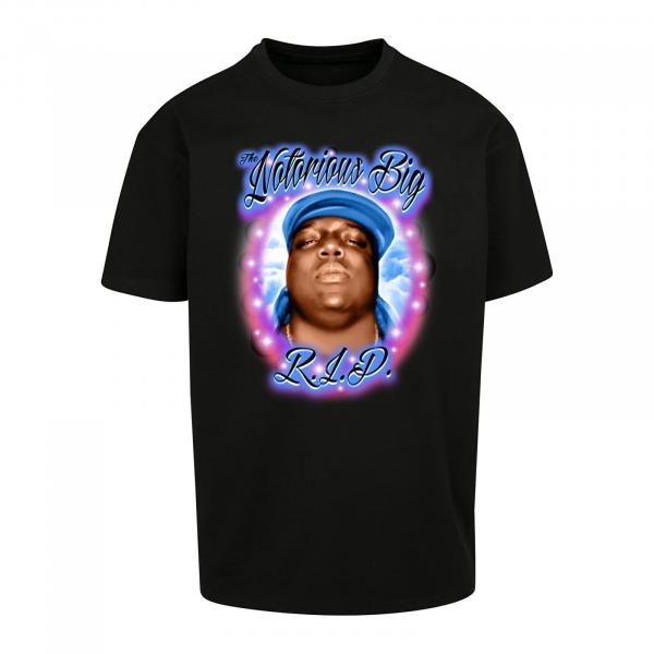 Tričko Urban Classics Biggie R.I.P Tee Black S