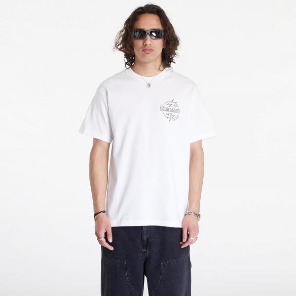 Tričko Carhartt WIP S/S Ablaze T-Shirt UNISEX White/ Black S