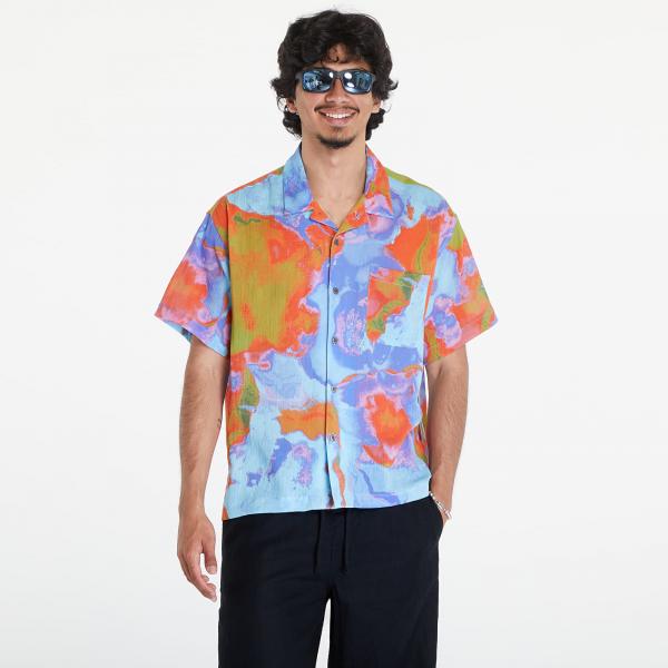 Košile OBEY Sometimes Woven Shirt Blue/ Multi XL