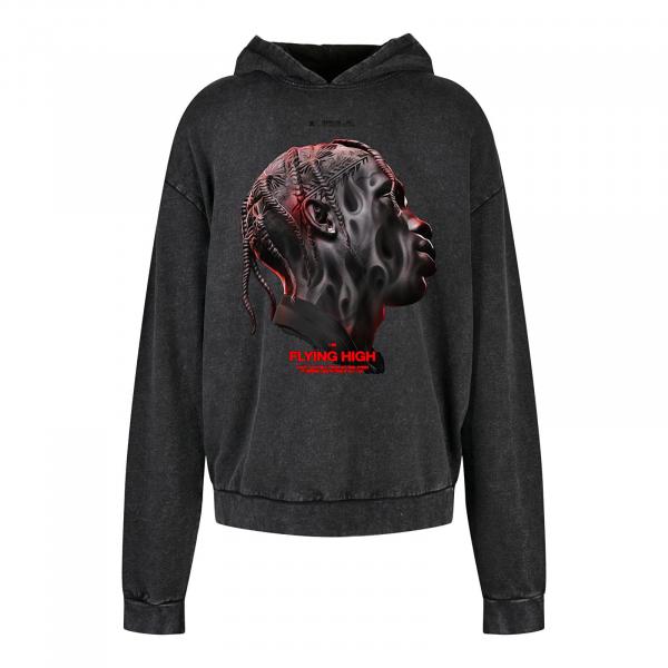 Mikina Urban Classics Flying High Hoodie Black XXXL