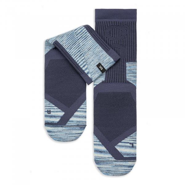 Ponožky On Explorer Merino Sock Midnight/ Cobalt 46-47