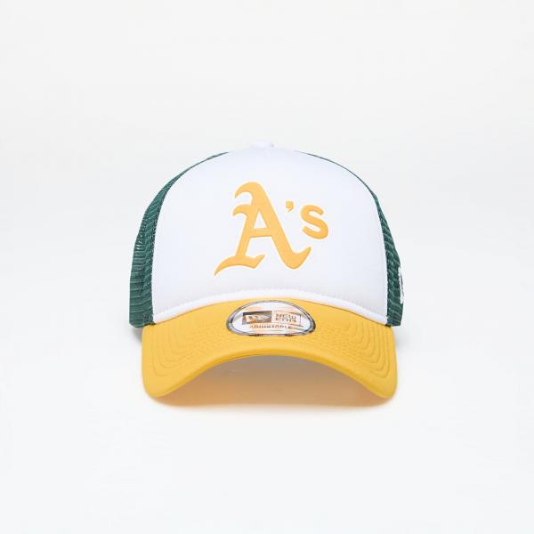 Kšiltovka New Era 9FORTY AF Trucker MLB Logo Trucker Oakland Athletics A Gold/ Dark Green Universal