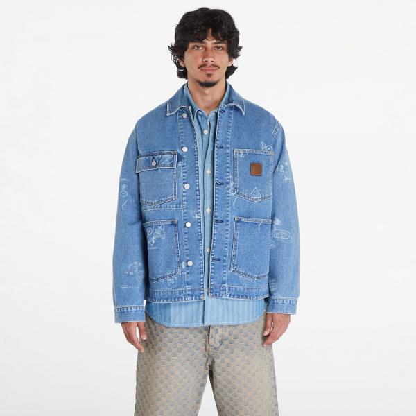 Bunda Carhartt WIP Stamp Jacket UNISEX Stamp Print/ Blue Bleached M