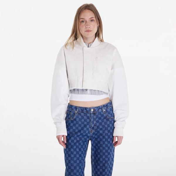 Bomber Nike Sportswear Destroyer Women's Cropped Canvas Jacket Phantom/ Summit White/ Summit White L