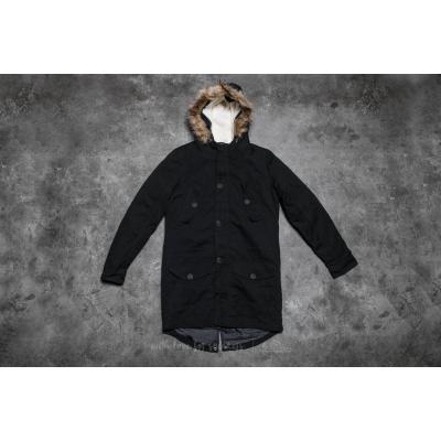 Urban Classics Sherpa Lined Cotton Parka Black