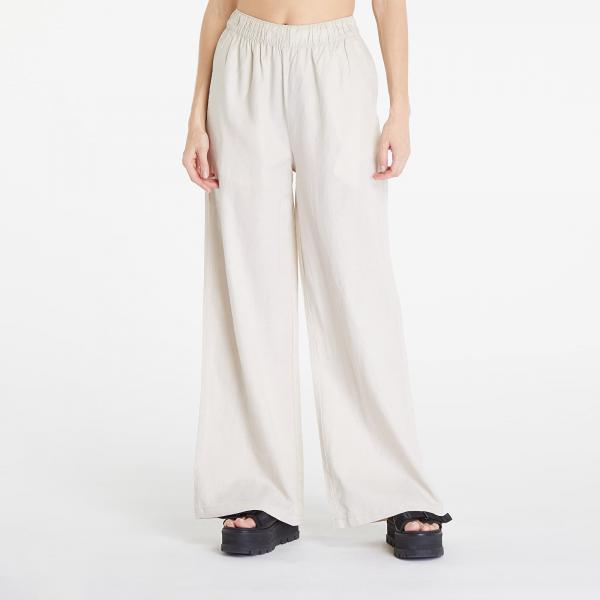 Kalhoty Urban Classics Ladies Linen Mixed Wide Pants Soft Seagrass M
