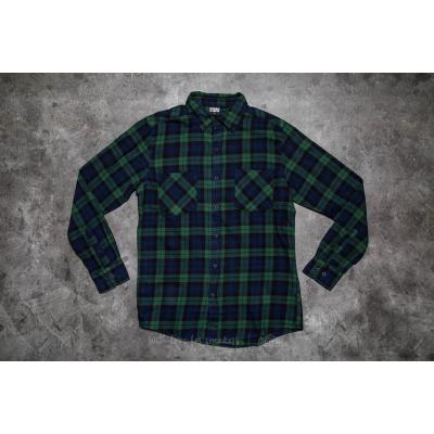 Urban Classics Checked Flanell Shirt 3 Forest/ Navy/ Black