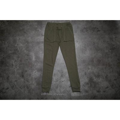 Urban Classics Ladies Fitted Slub Terry Pants Olive