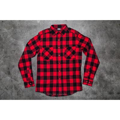 Urban Classics Checked Flanell Shirt Black/ Red