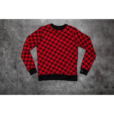 Stüssy Houndstooth Crew Red