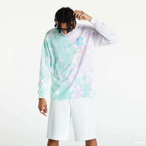 Tričko The Quiet Life Cymatic Sounds Long Sleeve Tee Purple/ Green XL
