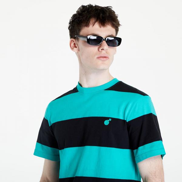 Tričko The Hundreds Block SS T-Shirt Black/ Turquoise M