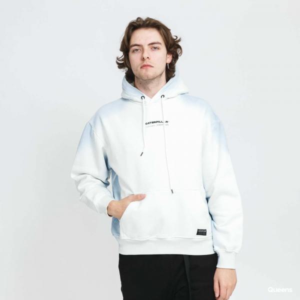Mikina CATERPILLAR Freeze Hoodie White/ Light Blue M