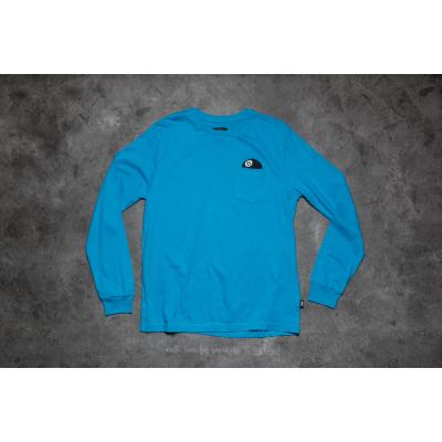 Stüssy 8 Ball Long Sleeve Pocket Tee Blue