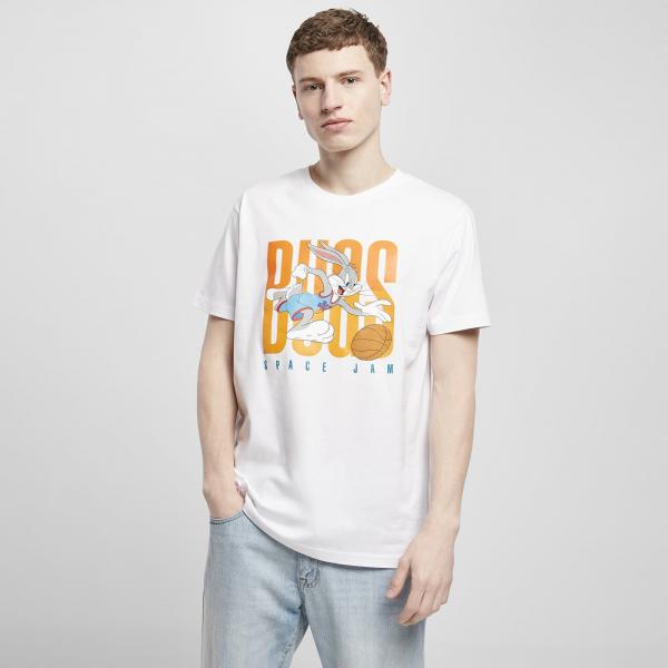 Tričko Urban Classics Space Jam Big Bugs Playing Tee White L