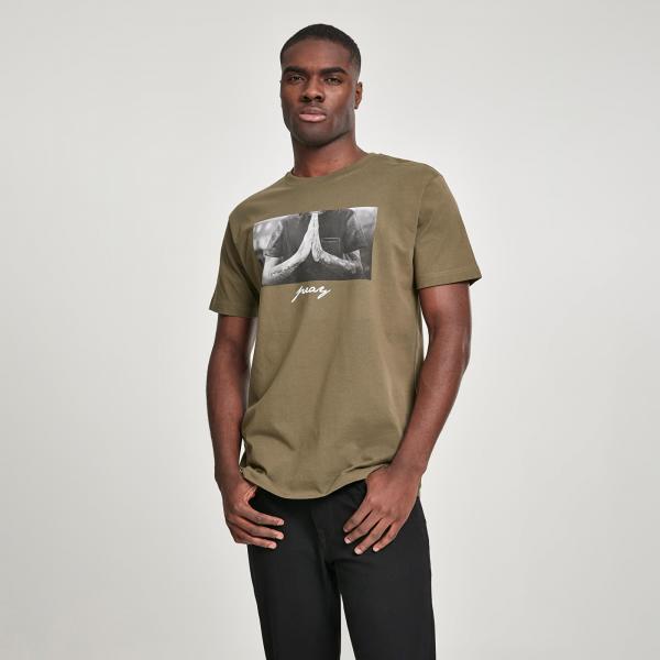 Tričko Urban Classics Pray Tee Olive L
