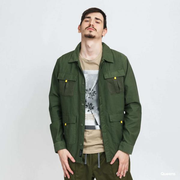 Bunda The Quiet Life Military Mesh Shirt Jacket Olive M