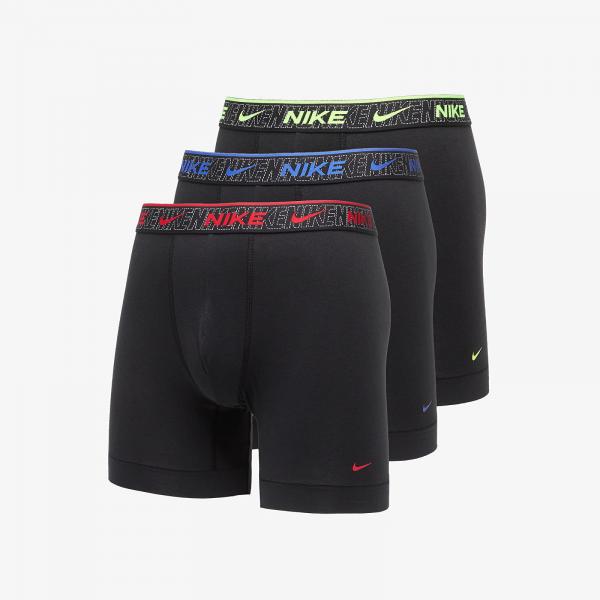 Boxerky Nike DRI-FIT Everyday Cotton Stretch Boxer Brief 3-Pack Multicolor/ Black S