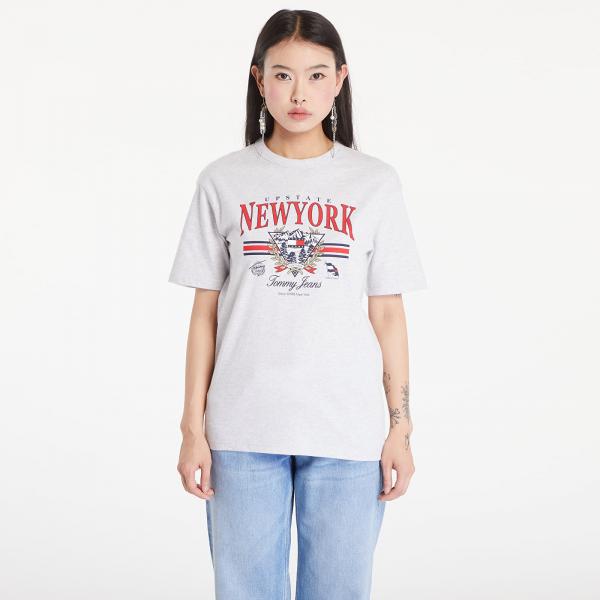 Tričko Tommy Jeans Prep Explorer Relaxed Fit T-Shirt Silver Grey Heather S