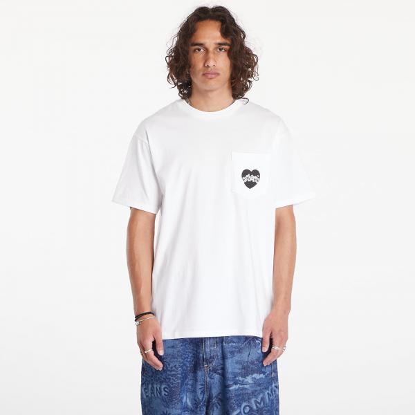 Tričko Carhartt WIP Short Sleeve Amour Pocket T-Shirt UNISEX White/ Black M