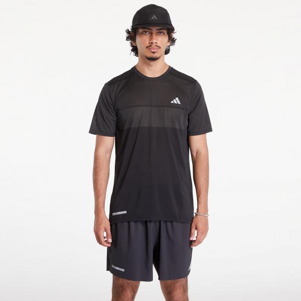 Tričko adidas Ultimateadidas HEAT.RDY Engineered Running Short Sleeve Tee Black/ Grey Four XL