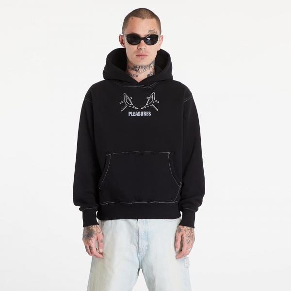 Mikina PLEASURES Artificial Human Hoodie Black S