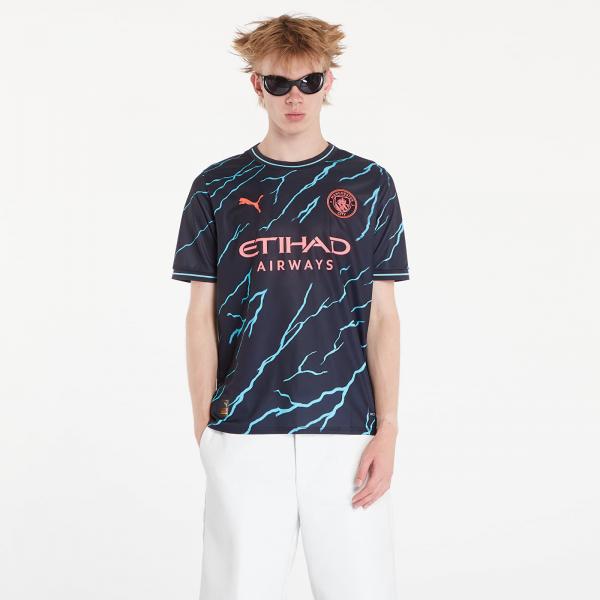 Dres PUMA Manchester City 3rd Replica Jersey T-Shirt Dark Navy/ Hero Blue XL