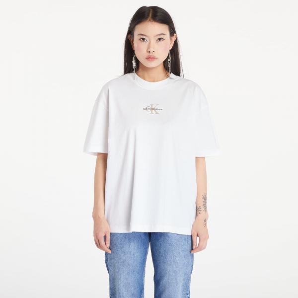Tričko Calvin Klein Jeans Monogram Boyfriend T-Shirt Bright White S