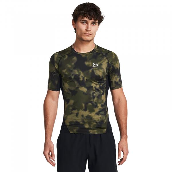 Tričko Under Armour HG Armour Printed SS Green L