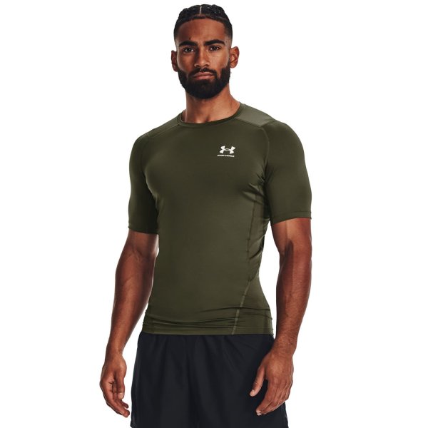 Tričko Under Armour Hg Armour Comp Ss Marine Od Green XS