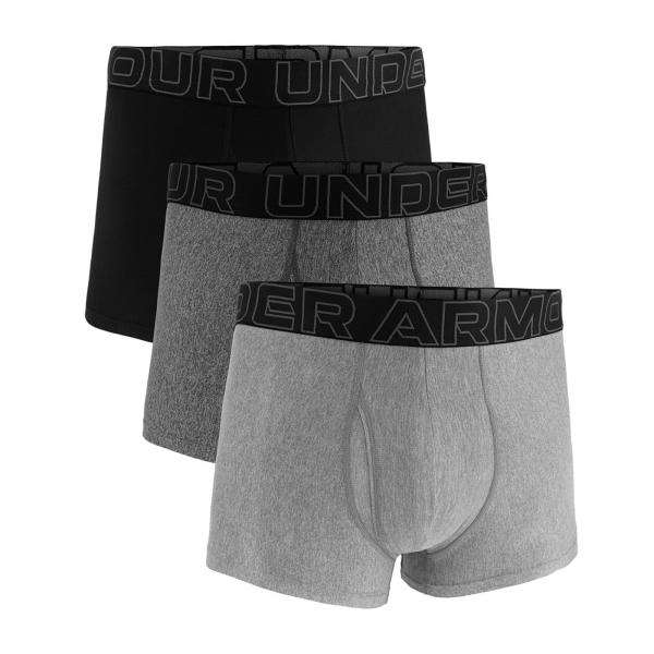 Boxerky Under Armour M Perf Tech 3in 3-Pack Grey XXXXXL