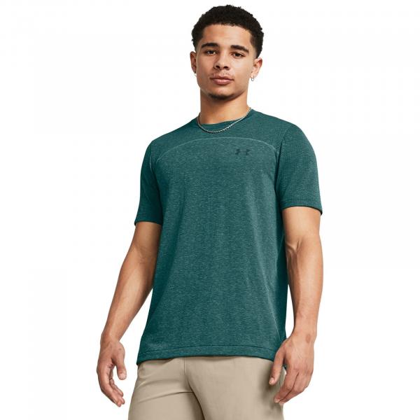 Tričko Under Armour Rush Seamless Wordmark SS Blue S
