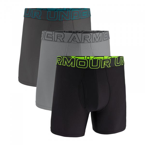 Boxerky Under Armour M Perf Tech Mesh 6in 3-Pack Black XXXXXL