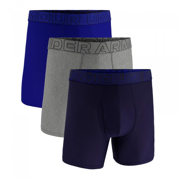 Boxerky Under Armour M Perf Tech Mesh 6in 3-Pack Blue L
