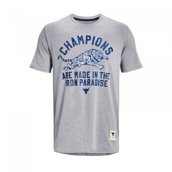 Tričko Under Armour PJT ROCK CHAMP SS Gray S