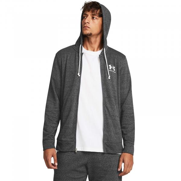 Mikina Under Armour Rival Terry LC FZ Gray S