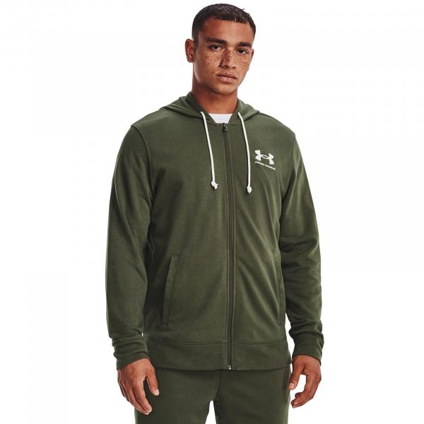Mikina Under Armour Rival Terry LC FZ Green S